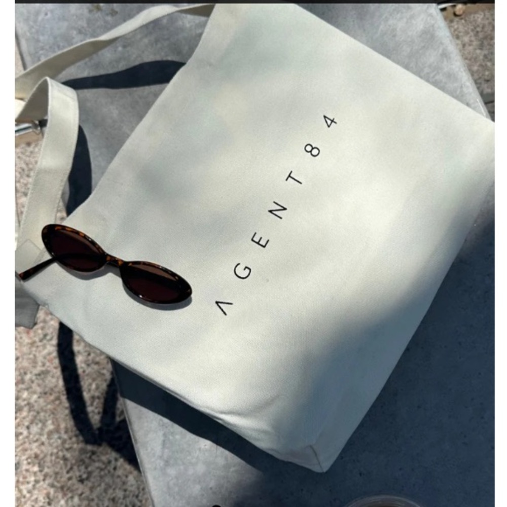 Agent84 Canvas Tote Bag - Cream Sand